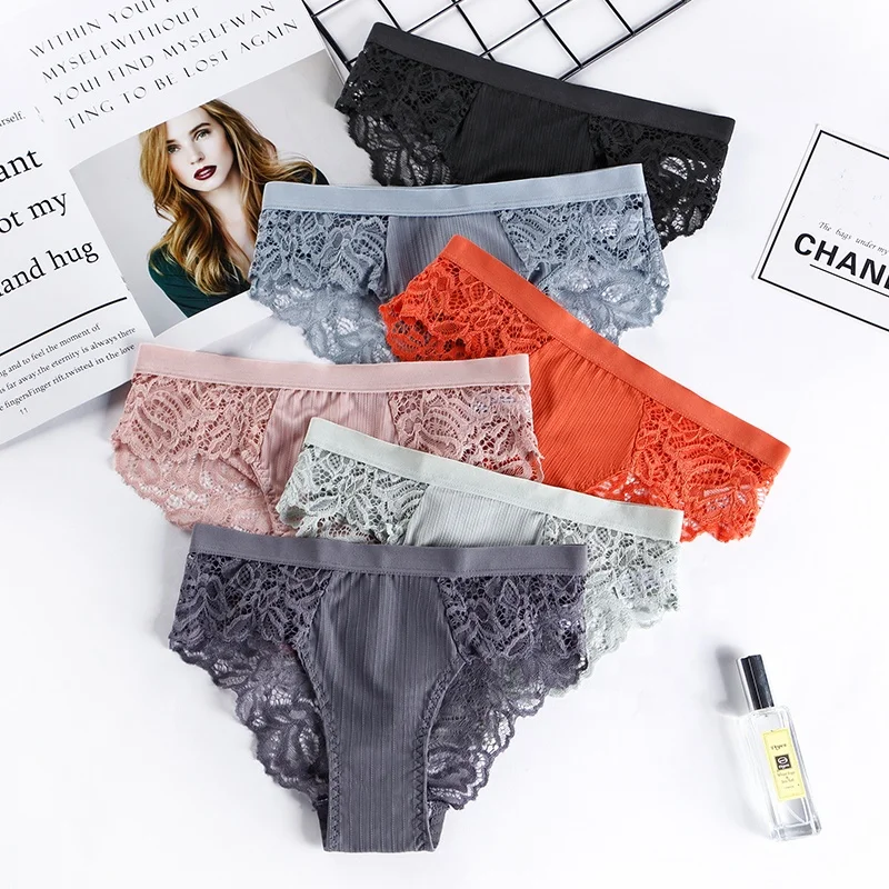 

Panty For Women Lace Flower Low-waist Underwear Transparent Hollow out Sexy Panties Ladies, Black,blue,gray,green,orange,pink