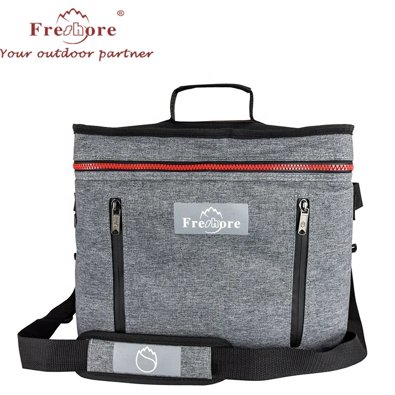 

25 Liter Insulated Cooler Bag Collapsible Portable Soft Cooler Beach Bag with Strong Bottom and Adjustable Shoulder Strap, Customized color