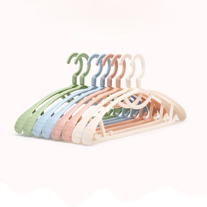 

Fashion Design Colorful Multi-functional Plastic Hanger Adult Clothes Laundry Hangers Clothing Hanger, Pink,blue, white,green or customized