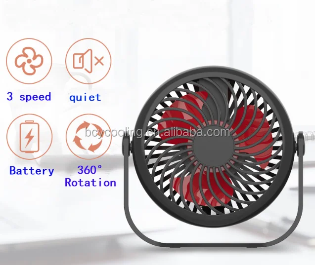 Usb Rechargeable Fan, 360, Portable - detail 4