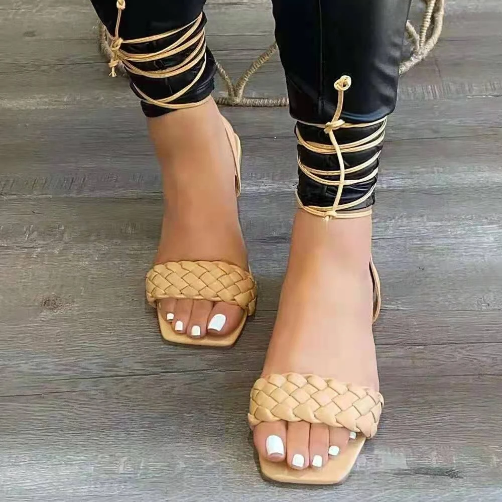 

Summer new styles outdoors slippers beach ladies rope slippers women flat bandana sandals, Black,white,beige