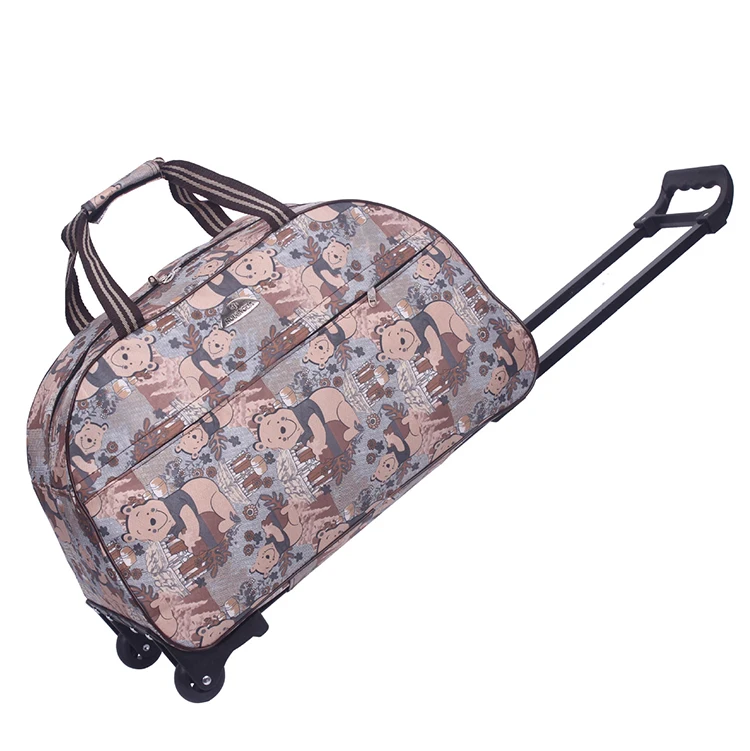 

Outdoor travel sport trolly luggage, men women holiday polo trolley travel bag