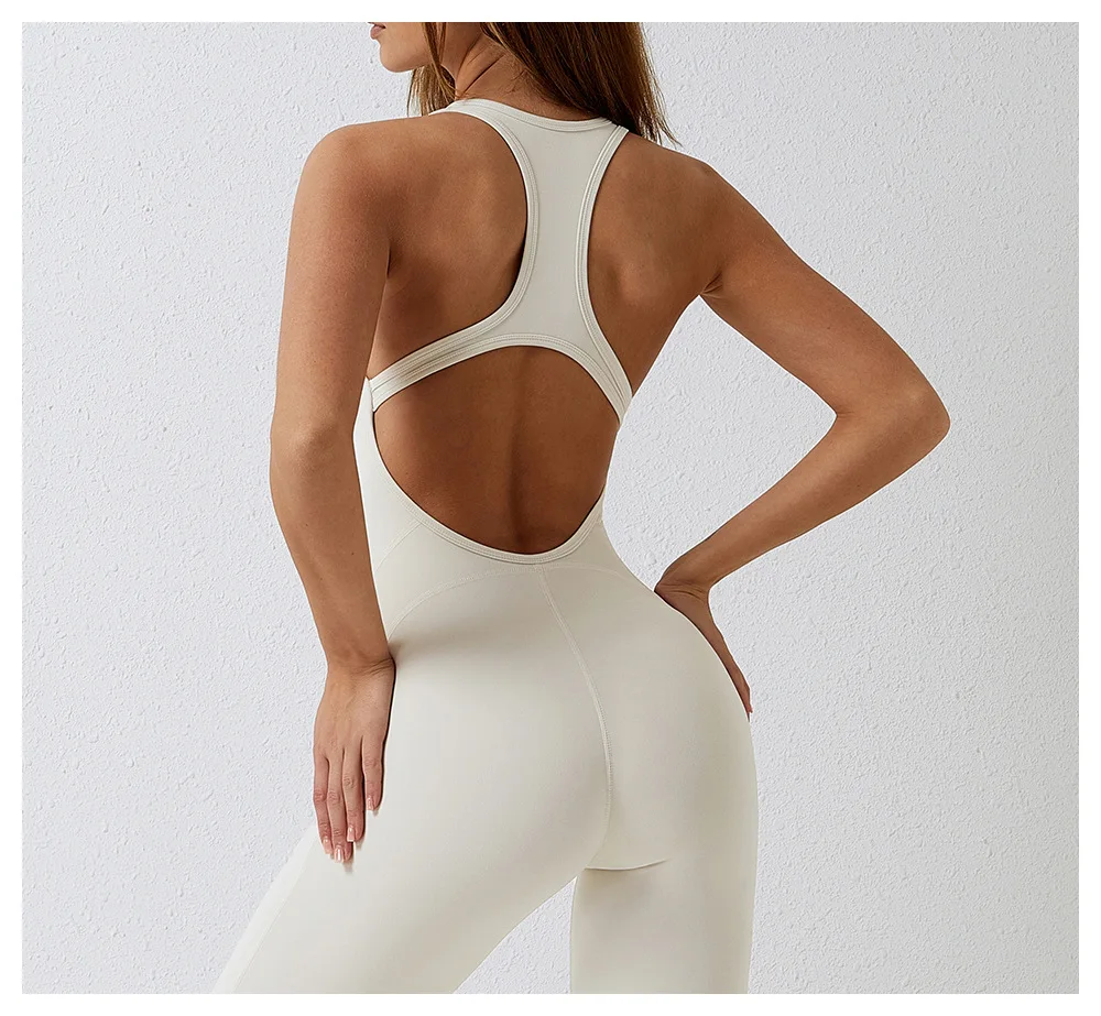 

Tight Fitting Jumpsuit Beauty Backed Yoga bodysuits For Women women's High impact Jumpsuit