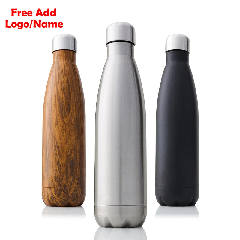 

Free Custom logo name Double-wall Insulated Vacuum Flask Stainless Steel Heat Thermos For Sport Water Bottles Portable Thermoses