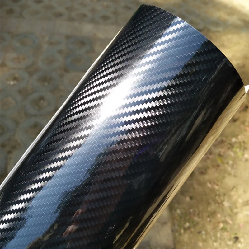 

2D 3D 4D 5D 6D Glossy Carbon Fiber Vinyl Wrap Film Car Vinyl Bubble Free For Car Wrapping