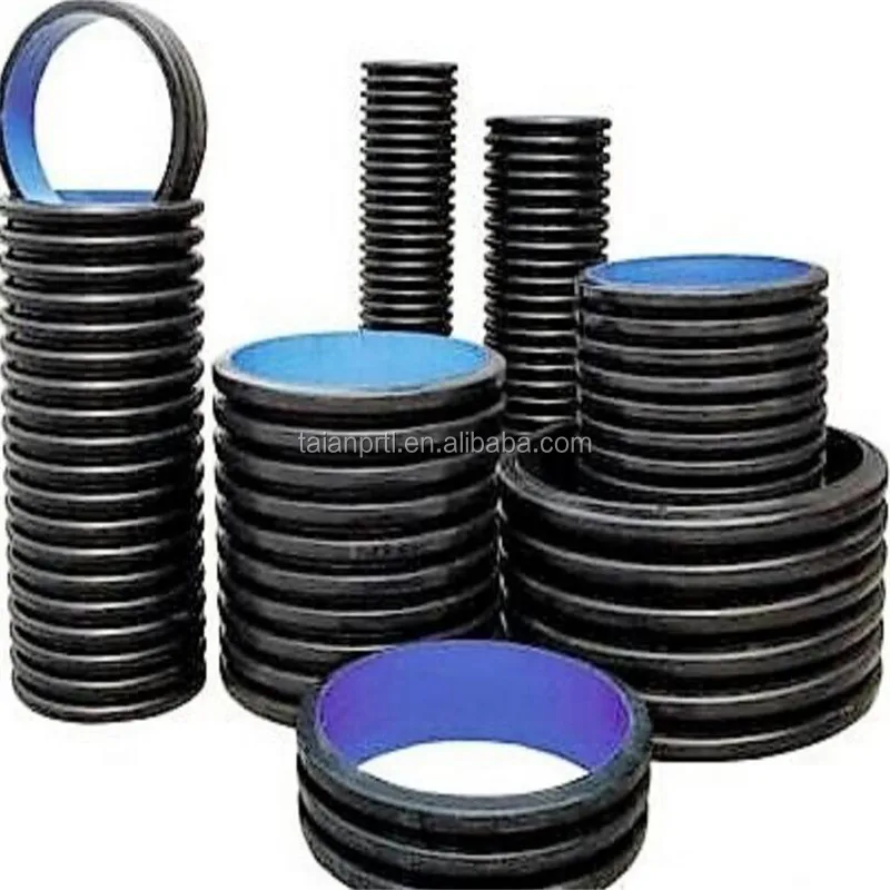 Dn 225 Hdpe Double Wall Corrugated Pipe 100% Raw Material - Buy Hdpe ...