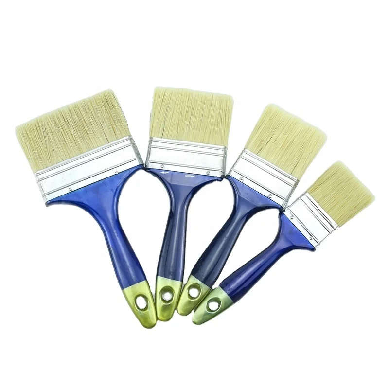 

2023 High Grade Quality Different Size Gold Tail With Plastic Handle Plastic Paint Brush