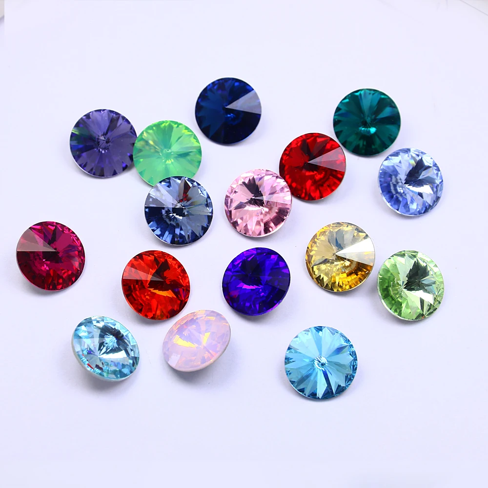 

Factory wholesale K9 crystal rivoli rhinestones point back glass rhinestones rhinestone applique for Crafts DIY