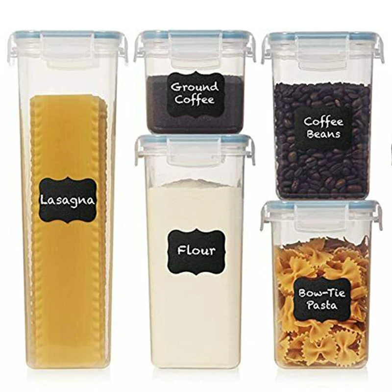 

Custom Stackable Big Small Large Hard PP Plastic Capacity Rectangular Transparent Black Kitchen Plastic Storage Box
