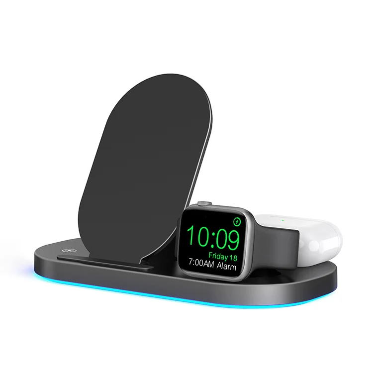 

2021 15w 3 in 1 fast phone wireless charger for apple watch iphone