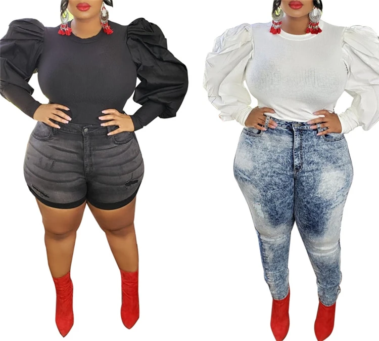 

Women Print Shirt Lady Basic Top Plus Size T-Shirt