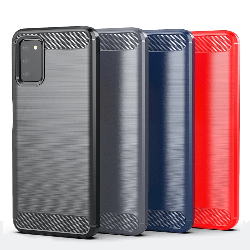 

Carbon Fiber Shockproof TPU Armour Cases for Samsung A82 A22 S21FE A32 4G A52 A72 A12 A11 A02S F62 M62 A02 M02 A03S Phone Cover