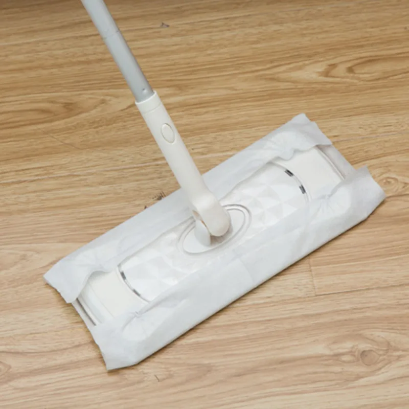 

DD026 Dry Wet Dust Lazy window wiper Brush No Hand Wash Mop Electrostatic Floor Besom Mop Set, White