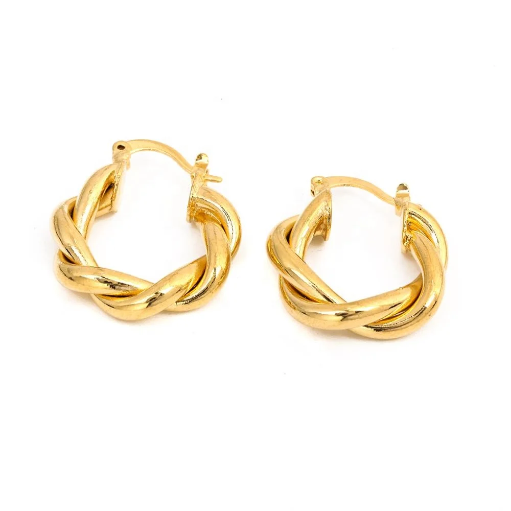 

Gold Color Ethiopian Elegant Earrings Eritrean African Trendy Wedding Earrings