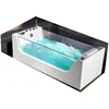 New model massage acrylic bathtubs jetted best hot tub with transparent glass