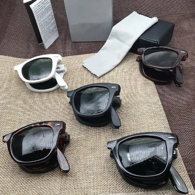 

2021 Fashion Classic Polarized Sun Glasses Men Women Foldable Driving Shade Sunglasses