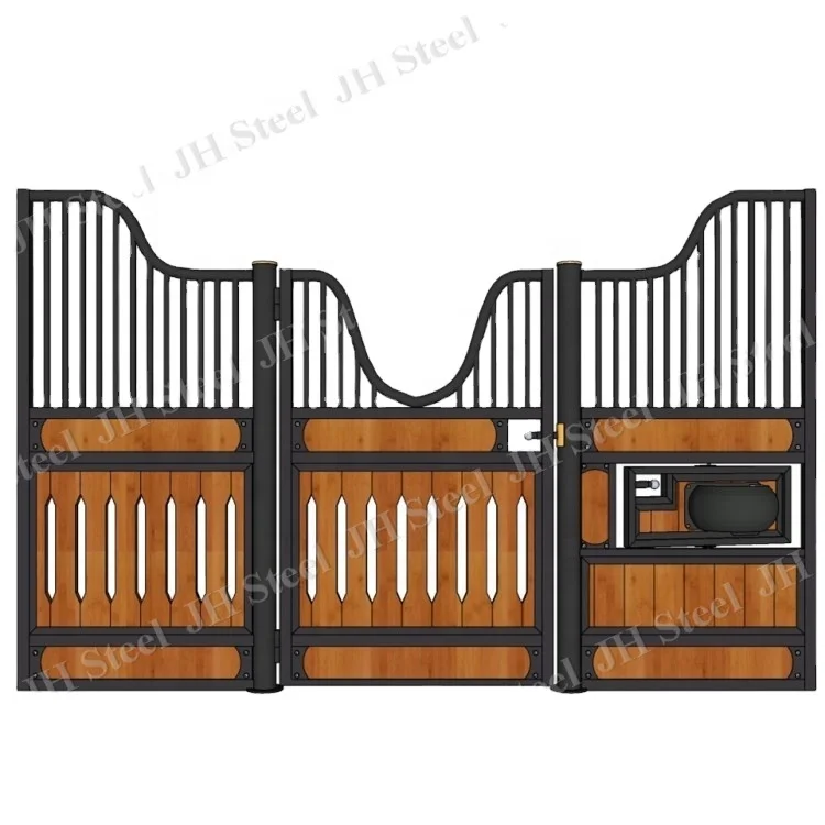 

4m 13ft Indoor Pine Wood Classic Equine Steel Horse Stable Stalls In Panel Modular