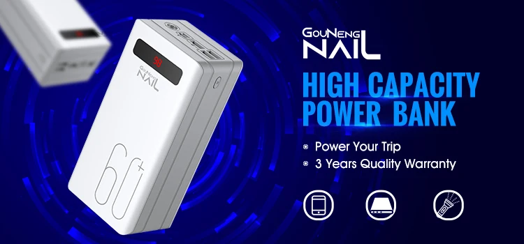 OEM Power Bank 60000mAh super capacity fast charging Portable Charger LED Light Poverbank Powerbank External Battery - ANKUX.COM