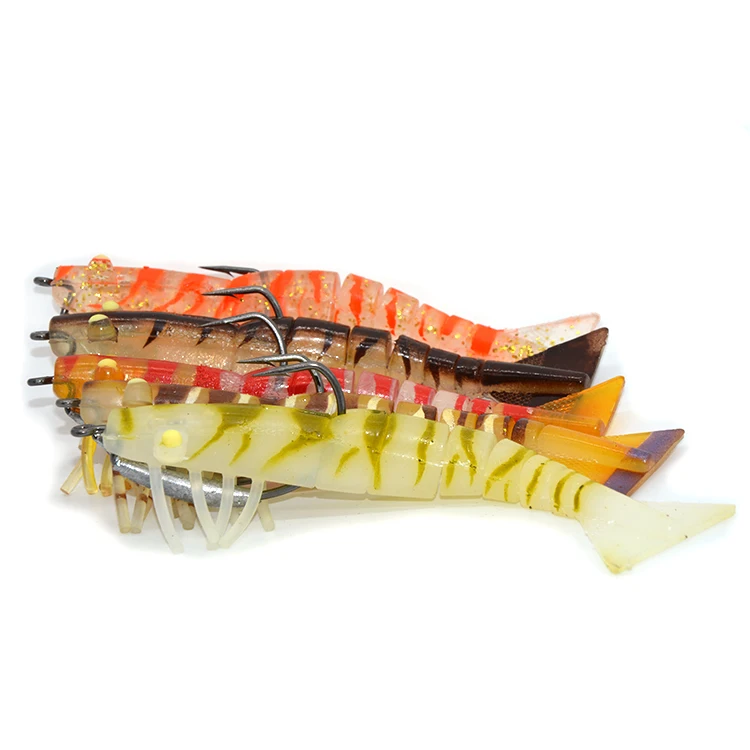 

TAKEDO high quality LV01D LIVE SHRIMP 120mm 17g soft bait lure fishing shrimp soft lure sea bass lure