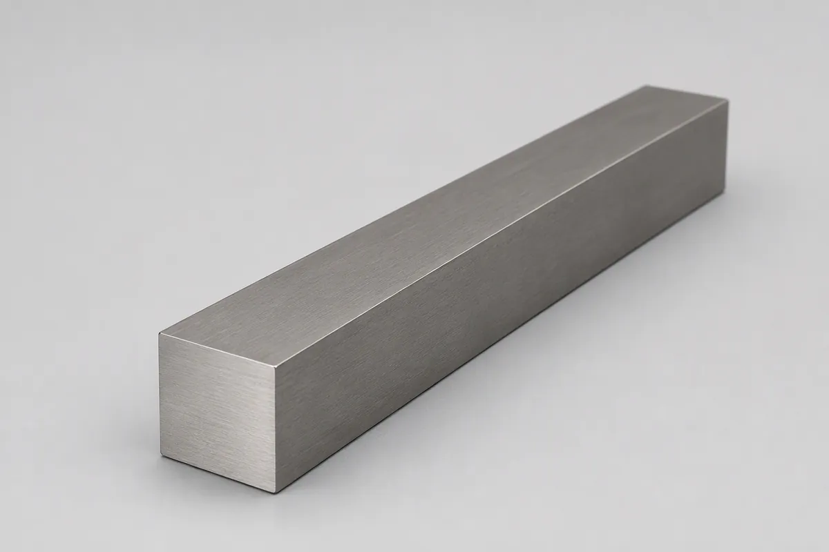 Titanium Square Bar, grades Gr2 / Gr5