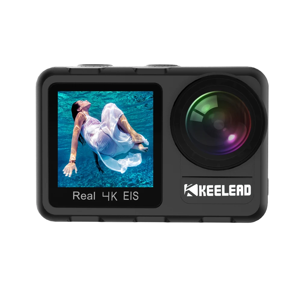 

Dropshipping Keelead K80 20MP Touch EIS Dual Screen WiFi Webcam Waterproof Helmet Sports Video Cam 4K 60FPS K80 Action camera