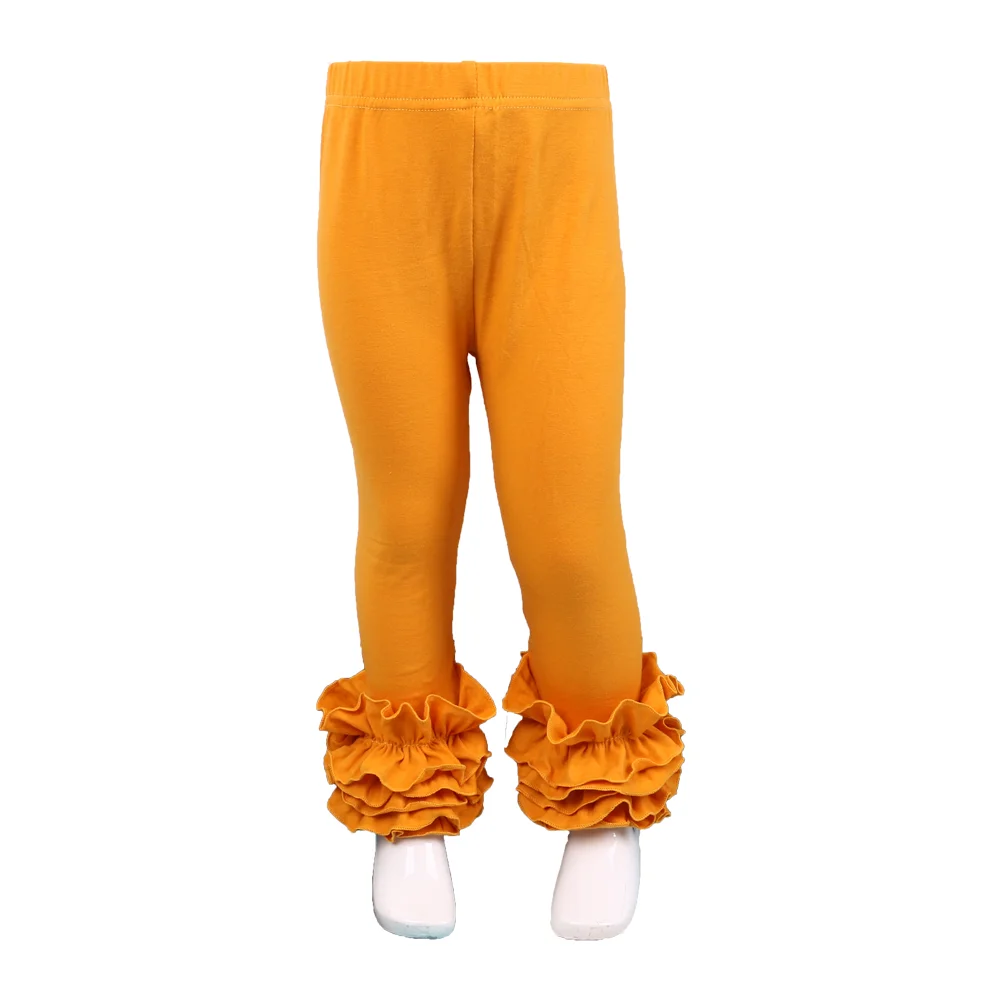 Kids Clothing Toddler Girls Ruffle Pants Children Elastic Waist Cotton ...