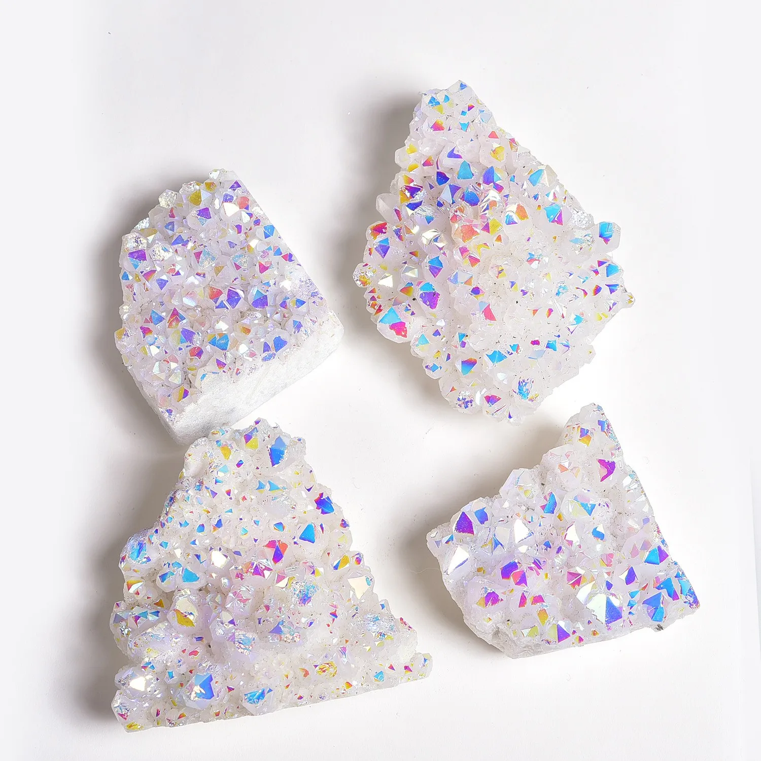 

Irregular size angel aura crystal cluster healing stones natural gemstones aura color crystal cluster