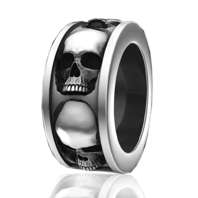 

Personality Men's Creative Skull Ring Band Men's Hand Jewelry