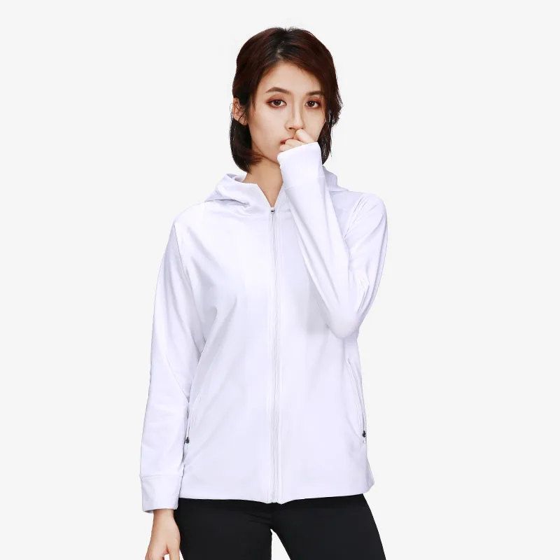 

Hoodies Jacket For Women High Quality Plain Color Sweatshirts Custom Logo Ladies Fashion Running Tops Yoga