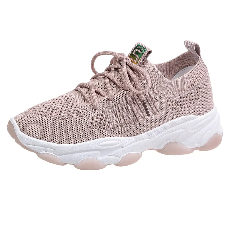 

SP-006 2020 new spring summer breathable anti-skid casual mesh knitting sneaker shoes for women sports running shoes, Picture show colors