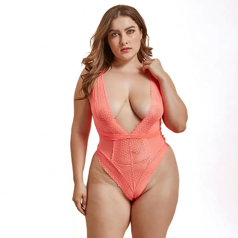 

Woman Lingerie See Through Plus Size Sexy Bodysuit