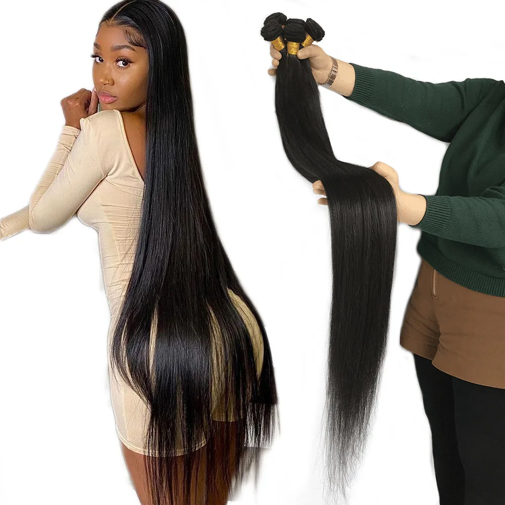 12a Raw Vietnamese Hair 40 Inch Wholesale Virgin Human Bundles Hair Vendor Human Hair Bundles with Lace Frontal Closure