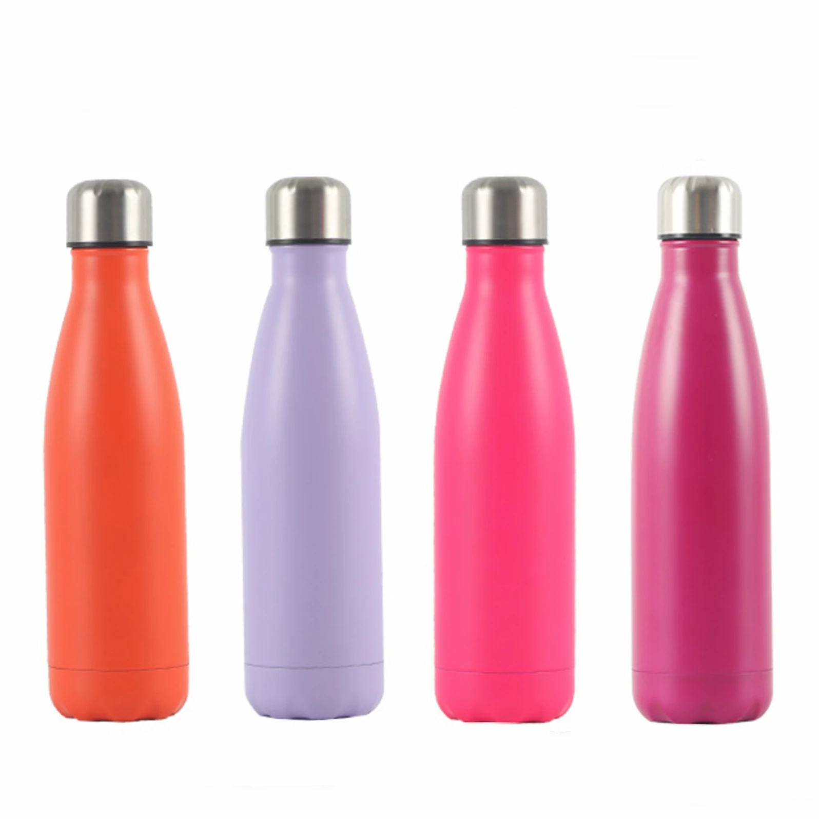 

Matte paint Optional UV cleaning lid 350ml/500ml Double Wall Stainless Steel Insulated Water Bottle Cola Shape Bottle