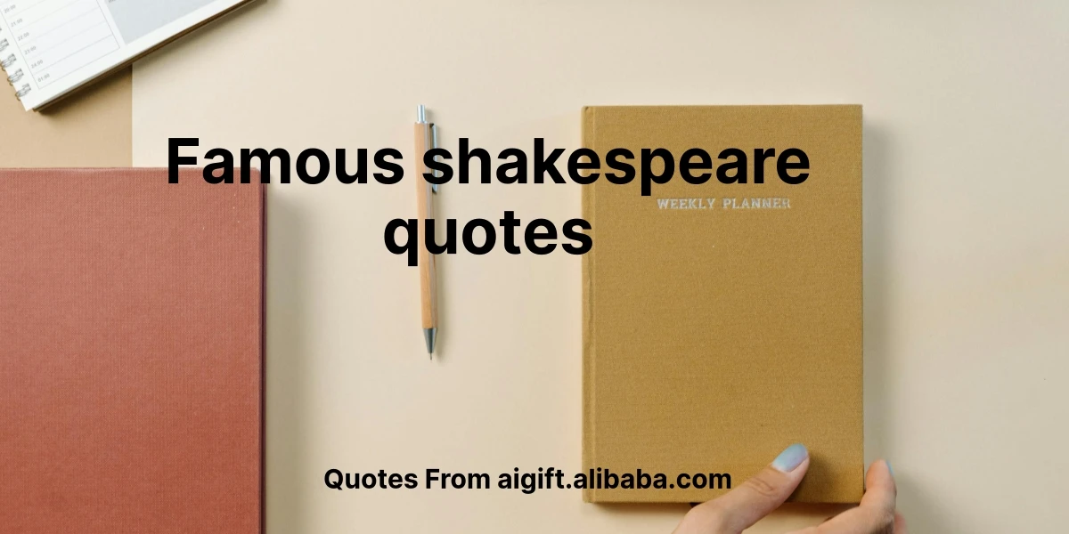 famous shakespeare quotes