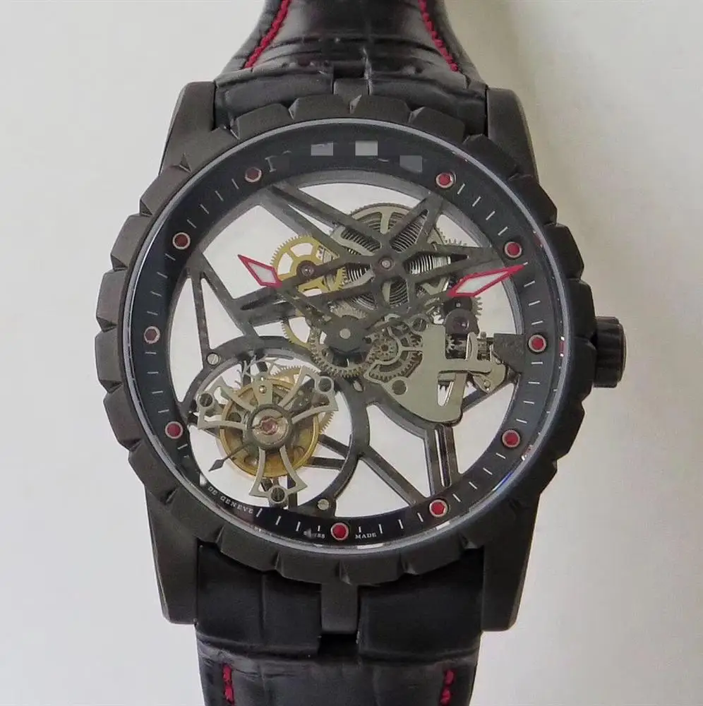 JB noob watch real tourbillon watch Roger Dubuisable hollow Mechanical