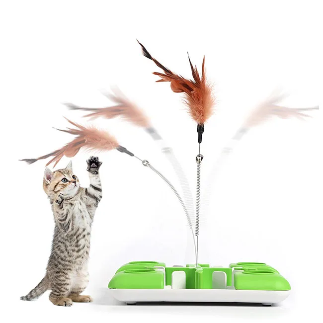 

new arrival multifunction slow eating food puzzle cat toy maze cat feeder