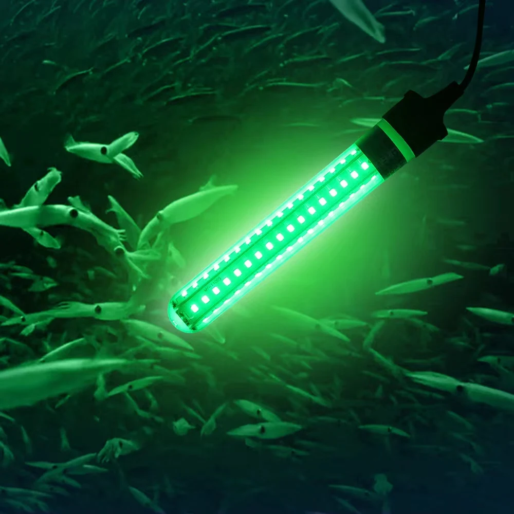 

Professional Fishing Instruments 6.5W Fishing lure Light LED Underwater Fish Light, Green/white/customized