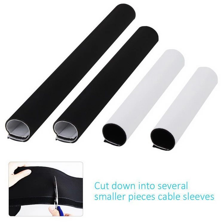 
High quality flexible 2-side reversible neoprene cable management sleeves 