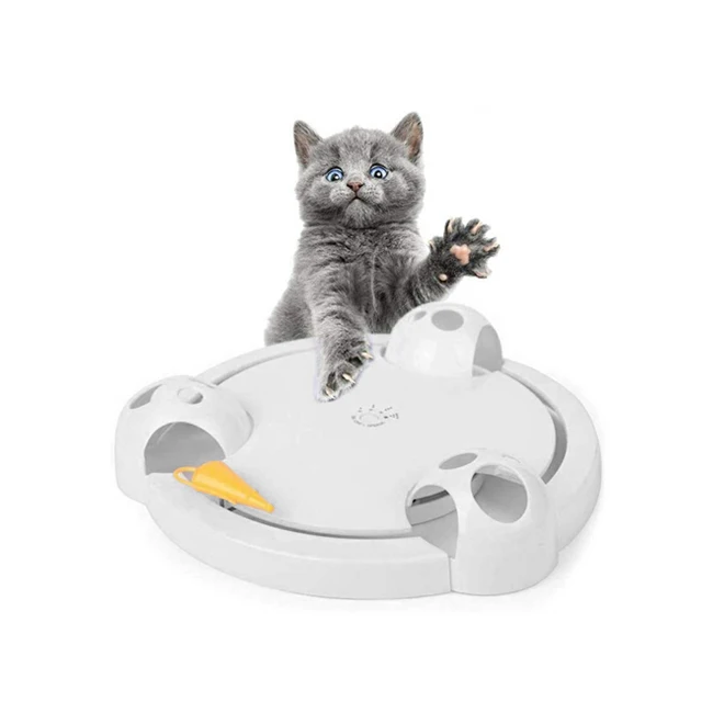 

Custom Interactive Automatic Toy for Cat Kitten Battery Adjustable Pet Cat Electronic Toy