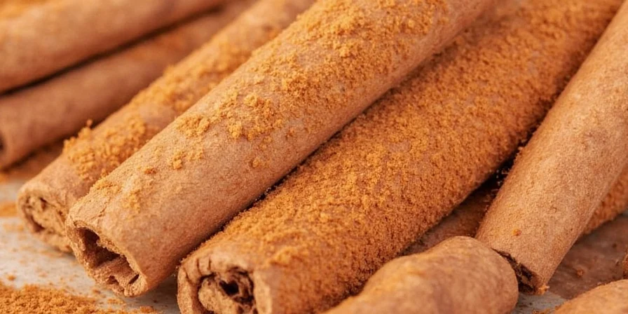 Close-up of cinnamon bark on a tree