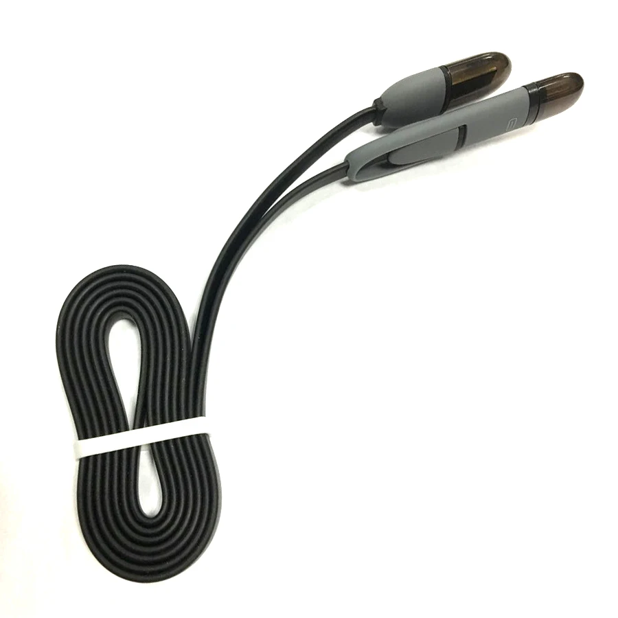 

High quality micro 2 in 1 flat usb cable for iphone