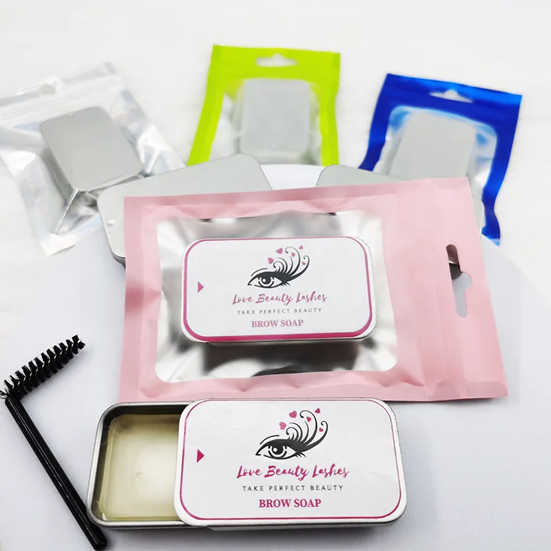 

Private Label Long-lasting and Waterproof Eyebrow Soap Kit Brows Styling Soap, Clear