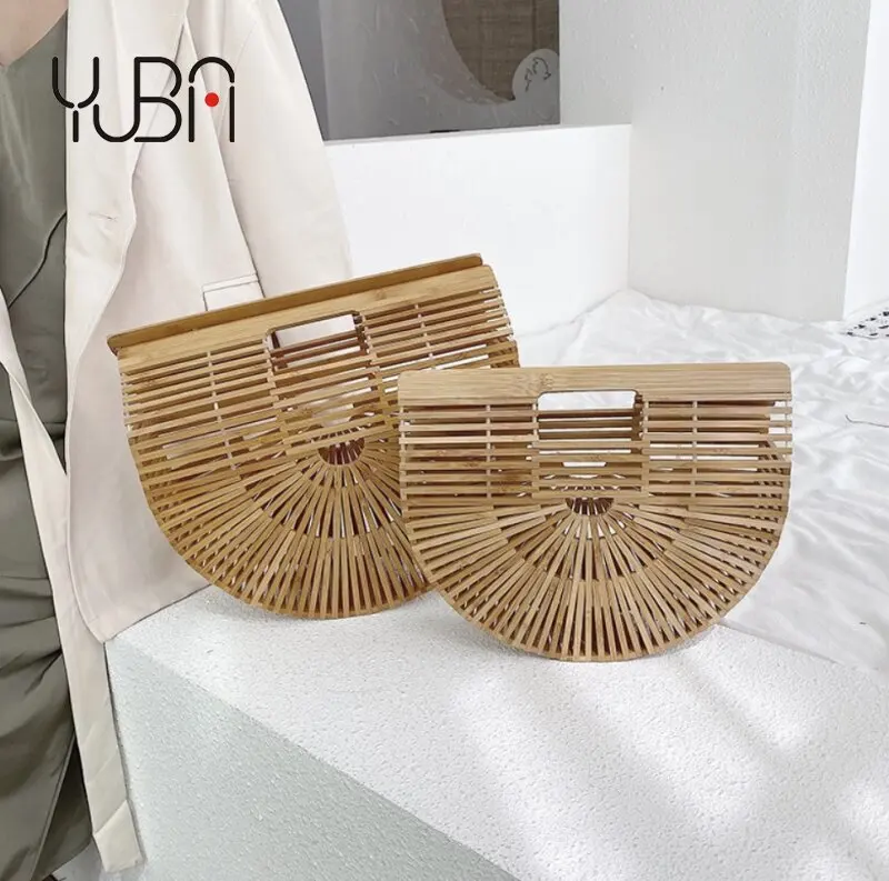 

New Style Vintage Rattan Beach Messenger Bag Geometric Straw Plaiting Purses 2021 designer handbags for women hand bags