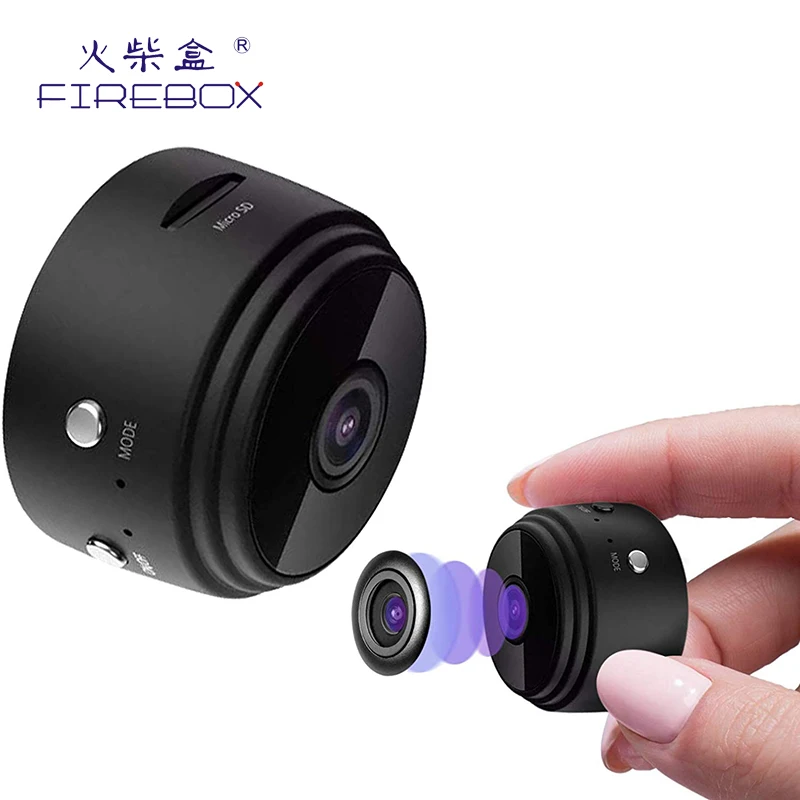 

Hot selling new portable HD mini DV fish eye camera, Black