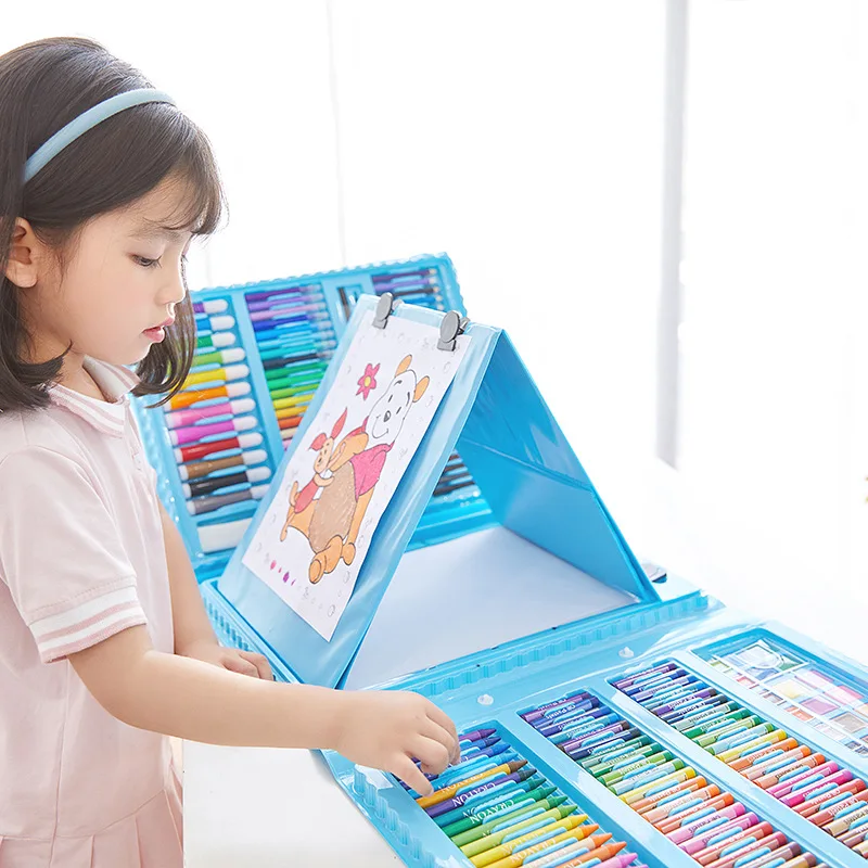 Wholesale 176-Piece Trifold Easel School Kids Stationery Drawing