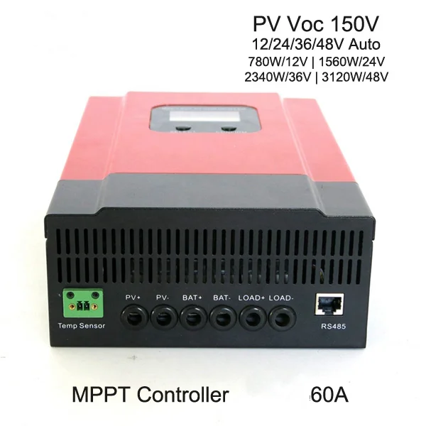 
Vmaxpower solar charge controller 12V 24V 48V 96V 50A 60A 80A 100A MPPT charger controller 