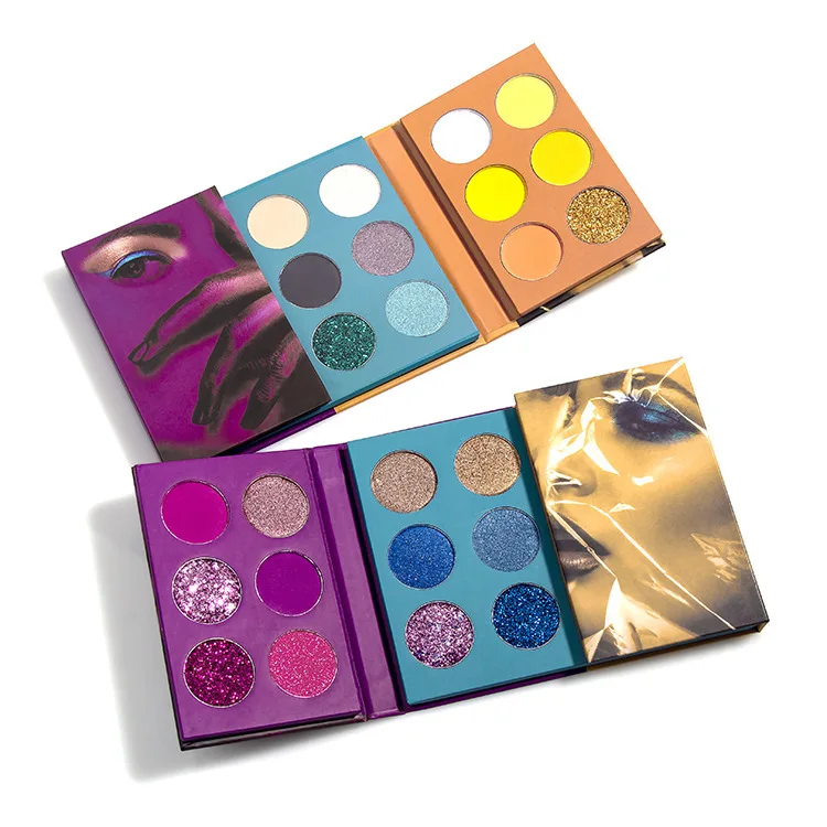 

No brand no logo hot sale 24 colors glitter eyeshadow palette, 18 multi-colors
