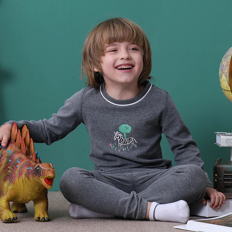 

Kids thermal carton pajamas set bulk wholesale kids pajamas