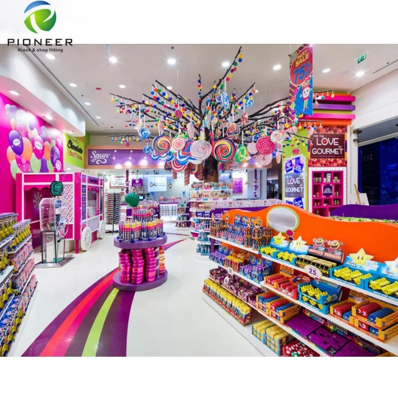 

Pioneer Nice Candy Shop / Candy Store / Sweet Shop Interior Design, Customized color