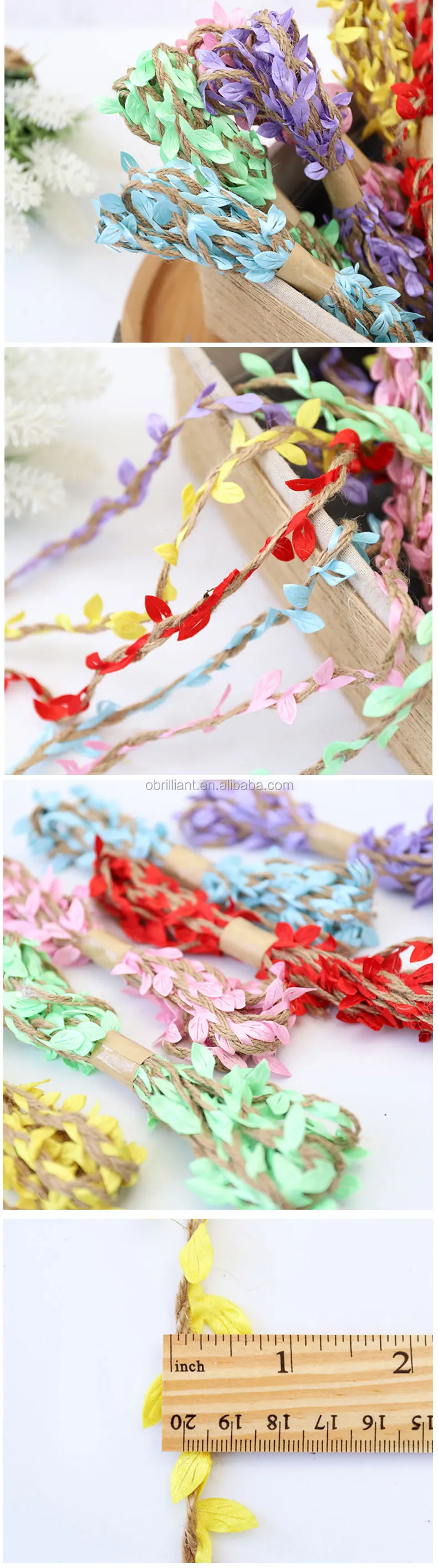 Green Leaves Vine Ribbon